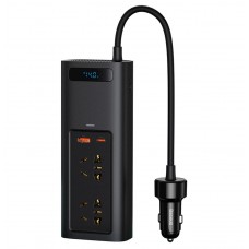 Автомобільний інвертор Baseus USB-C/USB/5A/150 Вт 220 В Black