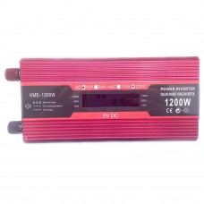 Инвертор напряжения Solar Smart King Power Inverter 012 c 12V на 220V 1200W модифицированная синусоида Red (11033-hbr)