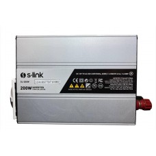 Преобразователь автомобильного тока S-link 12 220W 200W инвертор для котла чистая синусоида (1756375660)