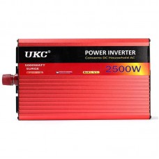 Перетворювач напруги інвертор UKC Surge 2500W 12V-220V AR з функцією плавного пуску Red (np2_00260)