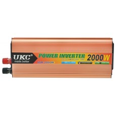 Перетворювач напруги інвертор UKC SSK-2000W 2000W DC/AC 12V-220V Gold (4_00586)