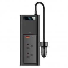 Автомобильный инвертор Baseus USB-C / USB / 5A / 150 Вт Black