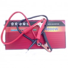 Автомобильный инвертор Power Inverter 001 c 12V на 220V 4000W модифицированная синусоида Red (11039-hbr)