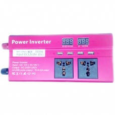 Автомобильный инвертор Bei Long Power Inverter 019 c 12V на 220V 3000W модифицированная синусоида Red (11061-hbr)