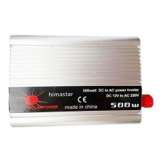 Автомобильный инвертор Himastar Solar Power Inverter 015 c 12V на 220V 500W модифицированная синусоида Silver (11058-hbr)
