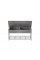 Банкетка із ящиком Ferrum-decor Дрейк 1 550x1000x400 метал Білий ДСП Бетон 16 мм (DRE0014)