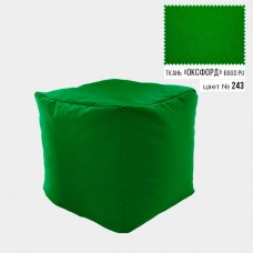 Безкаркасне крісло пуф Кубик Coolki 45x45 Світло-зелений Оксфорд 600
