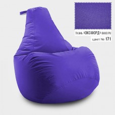 Безкаркасне крісло мішок груша Coolki L 65x85 Бузковий (Оксфорд 600D PU)