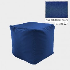 Безкаркасне крісло Пуф Кубик Coolki 45x45 Темно-синій Оксфорд 600