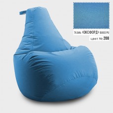 Безкаркасне крісло мішок груша Coolki L 65x85 Блакитний (Оксфорд 600D PU)