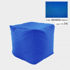 Безкаркасне крісло Пуф Кубик Coolki 45x45 Синій Оксфорд 600
