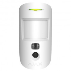Беспроводной датчик движения Ajax MotionCam white (PhOD) с фотофиксацией по тревоге и по запросу
