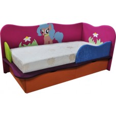 Детская кроватка с матрасом Ribeka Пони 1 для девочек (08K01)