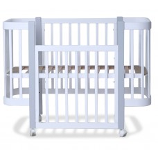 Кроватка детская Наталка МИА 120 х 60 см White and Gray (123588)