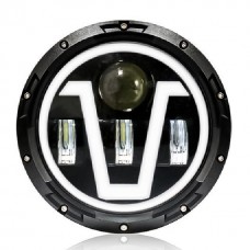 Cветодиодная LED фара для Нива УАЗ ВАЗ 2101 2121 FJ Cruiser Jeep мото 7 дюймов DXZ JP-Y7-V-A (11138-58965)