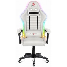 Компьютерное кресло Hell's HC-1003 LED RGB White
