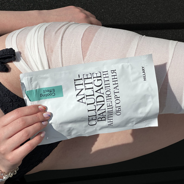 Антицеллюлитные обертывания с охлаждающим эффектом Hillary Anti-cellulite Bandage Cooling Effect