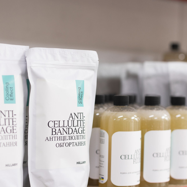 Антицеллюлитное обертывание + жидкость с охлаждающим эффектом Hillary Anti-cellulite Cooling Effect (6 процедур)