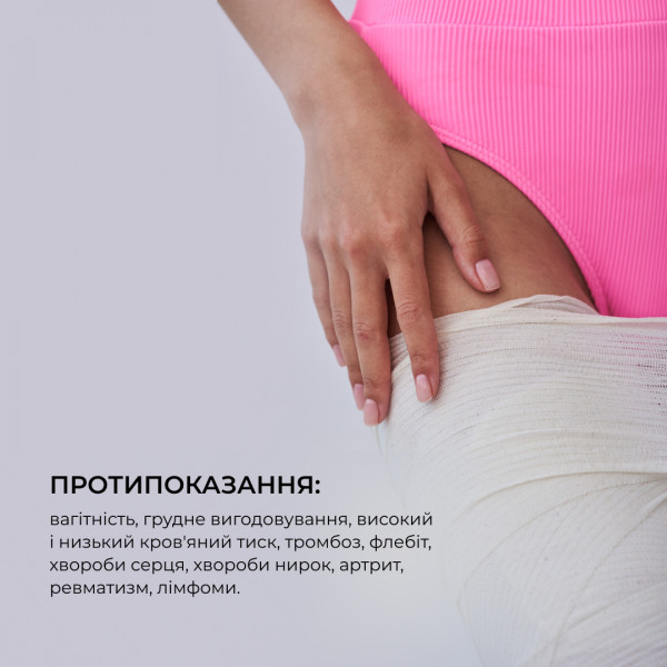 Антицеллюлитное обертывание + жидкость с охлаждающим эффектом Hillary Anti-cellulite Cooling Effect (6 процедур)
