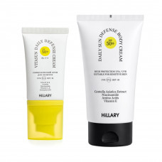 Набор для защиты кожи лица и тела от фотостарения SPF 50+ Hillary Face Body Photoaging Defense Set