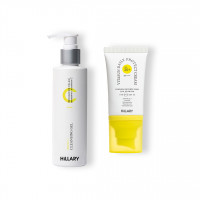 Гель для умывания с витамином С+ Солнцезащитный крем для лица SPF 30+