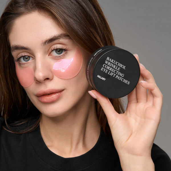 Разглаживающие патчи с био-ретинолом Hillary Bacuchiol Wrinkle Correcting Eye Lift Patches, 60 шт