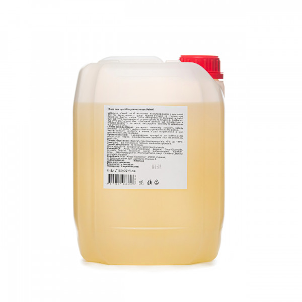 Мыло для рук Hillary Hand Wash Velvet, 5 л