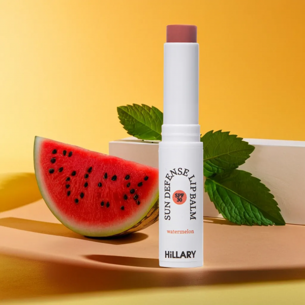 Солнцезащитный бальзам для губ Арбуз SPF 30 Hillary Sun Defense Lip Balm Watermelon SPF 30, 3 г