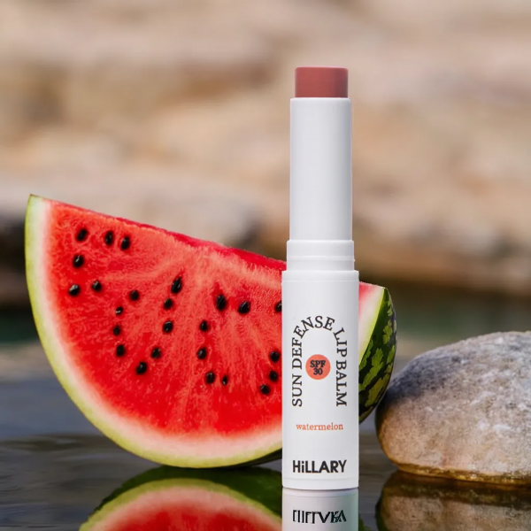 Солнцезащитный бальзам для губ Арбуз SPF 30 Hillary Sun Defense Lip Balm Watermelon SPF 30, 3 г