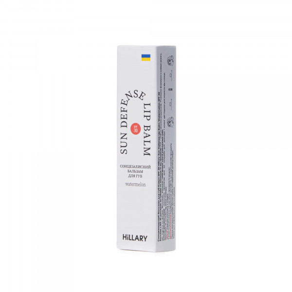 Солнцезащитный бальзам для губ Арбуз SPF 30 Hillary Sun Defense Lip Balm Watermelon SPF 30, 3 г
