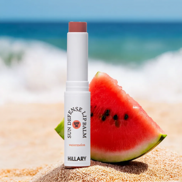 Солнцезащитный бальзам для губ Арбуз SPF 30 Hillary Sun Defense Lip Balm Watermelon SPF 30, 3 г