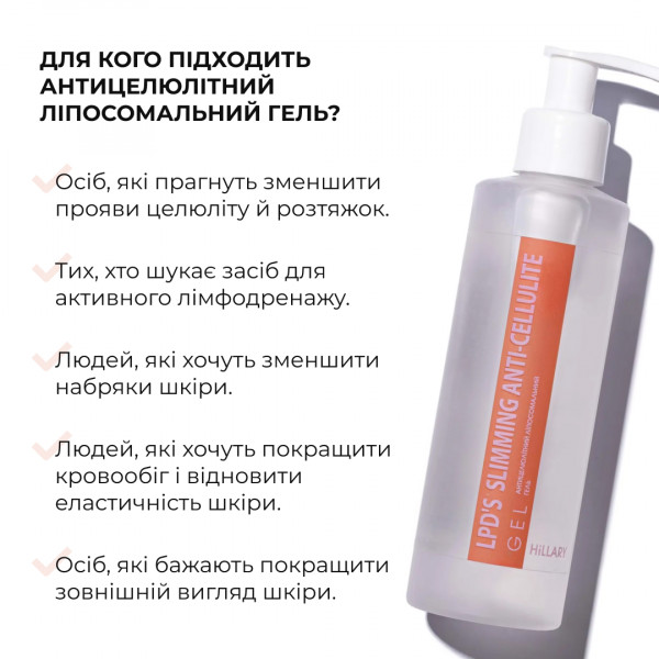 Гель для ухода за гладкостью кожи тела Hillary Body Care Gel, 200 мл