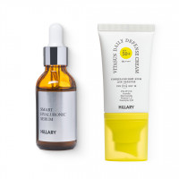 Гиалуроновая сыворотка + Солнцезащитный крем для лица SPF 50+