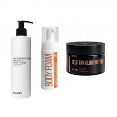 Комплекс для эксфолиации и автозагара с эффектом шиммера Hillary Exfoliation Shimmering Self-Tan Complex