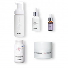 Базовый набор по уходу за жирной кожей Зимний уход Hillary Winter care for oil skin