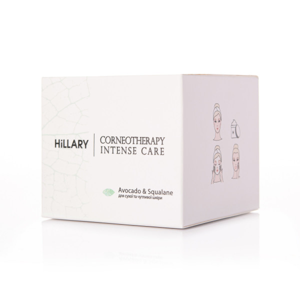 Крем для сухой и чувствительной кожи Hillary Corneotherapy Intense Сare Avocado Squalane, 50 мл