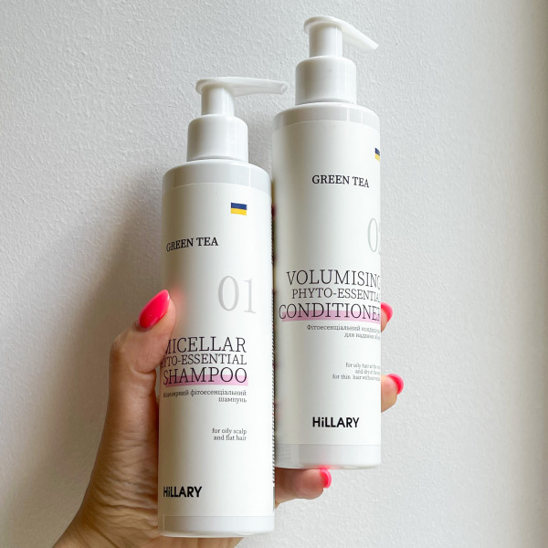 Шампунь + Кондиционер Hillary Green Tea Micellar Phyto-Essential, 500 мл