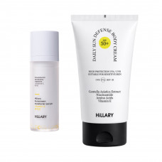 Набор для защиты и увлажнения кожи лица и тела с витамином C Hillary Face Body Protection Vitamin C