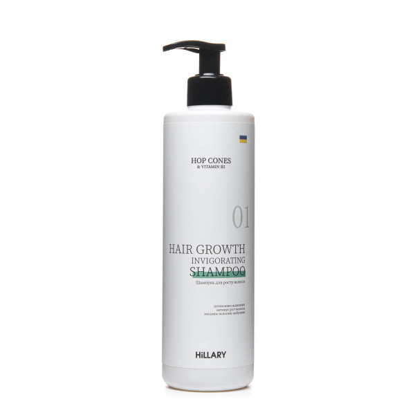 Шампунь для роста волос Hillary Hop Cones B5 Hair Growth Invigorating, 500 мл