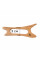 Шкребок-масажер гуаша для обличчя та тіла дерев’яний Лань Hillary Wooden gouache massager for face and body Hind