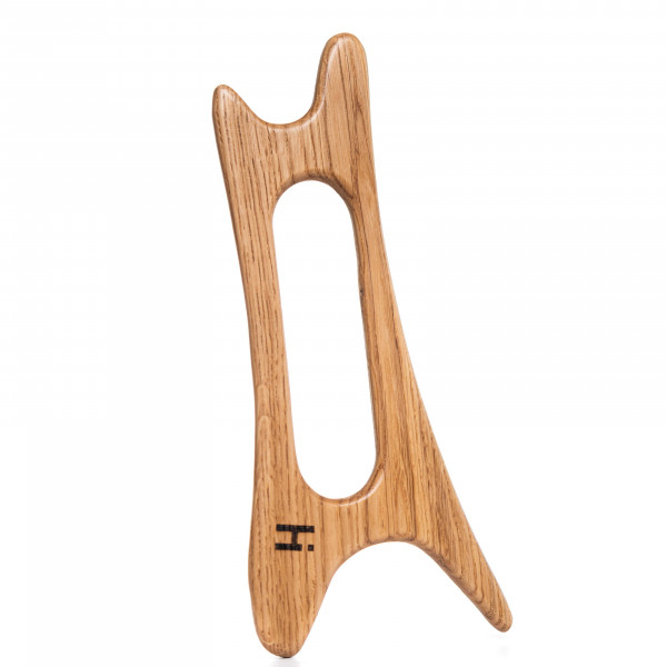 Шкребок-масажер гуаша для обличчя та тіла дерев’яний Лань Hillary Wooden gouache massager for face and body Hind