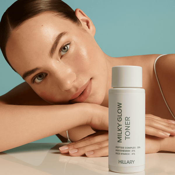 Тонер-молочко для увлажнения и осветления кожи Hillary Milky Glow Toner, 100 мл