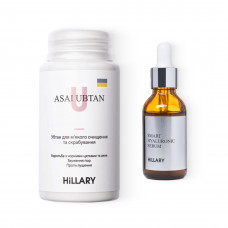 Убтан Hillary ASAI UBTAN, 100 мл + Гиалуроновая сыворотка Hillary Smart Hyaluronic, 30 мл