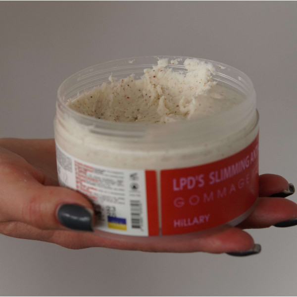 Антицелюлітний ліфтинг гоммаж Hillary Anti-cellulite Gommage LPD's Slimming, 200 мл