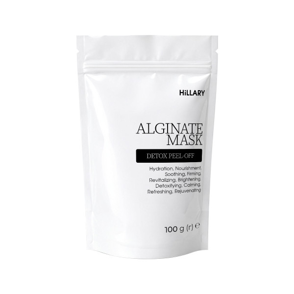 Угольная альгинатная детокс-маска Hillary Charcoal Detox Peel-off Mask, 100 г