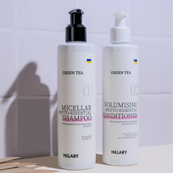 Мицеллярный фитоэссенциальный шампунь Green Tea Hillary Green Tea Micellar Phyto-essential Shampoo, 500 мл