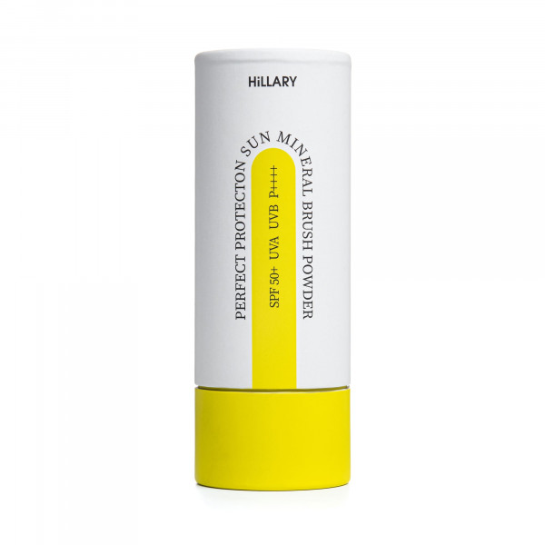 Сонцезахисна мінеральна пудра прозора з SPF 50+ Hillary Perfect Protection Sun Mineral Brush Powder Sheer Matte SPF 50+, 4г
