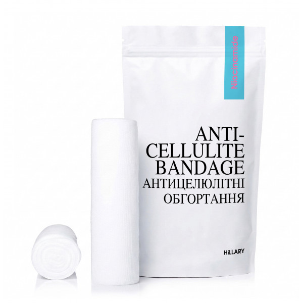 Комплекс антицеллюлитных моделирующих обертываний с ниацинамидом Hillary Niacinamide Cold Slim (10 уп.)