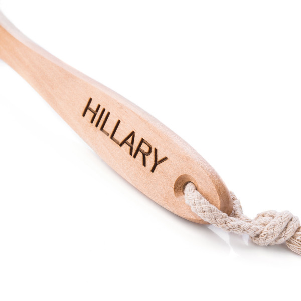 Массажная щетка для сухого массажа сизалевая Hillary + Антицеллюлитный разогревающий скраб для тела Hillary Anti-cellulite Oil Scrub, 200 г