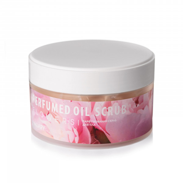 Скраб для тела парфюмированный Hillary Perfumed Oil Scrub Flowers, 200 г